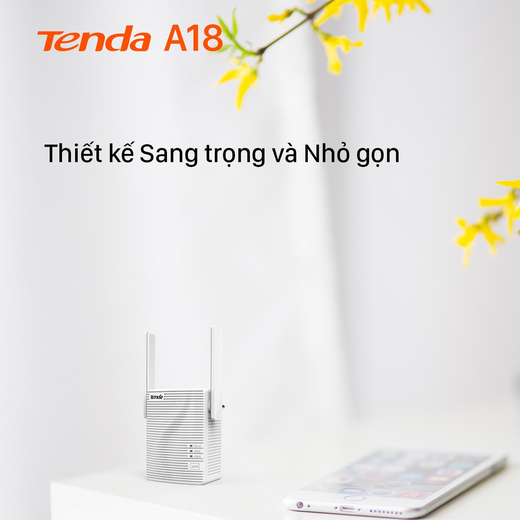 Tenda Bộ kích sóng Wifi A18 Chuẩn AC 1200Mbps - Hãng phân phối chính thức | BigBuy360 - bigbuy360.vn