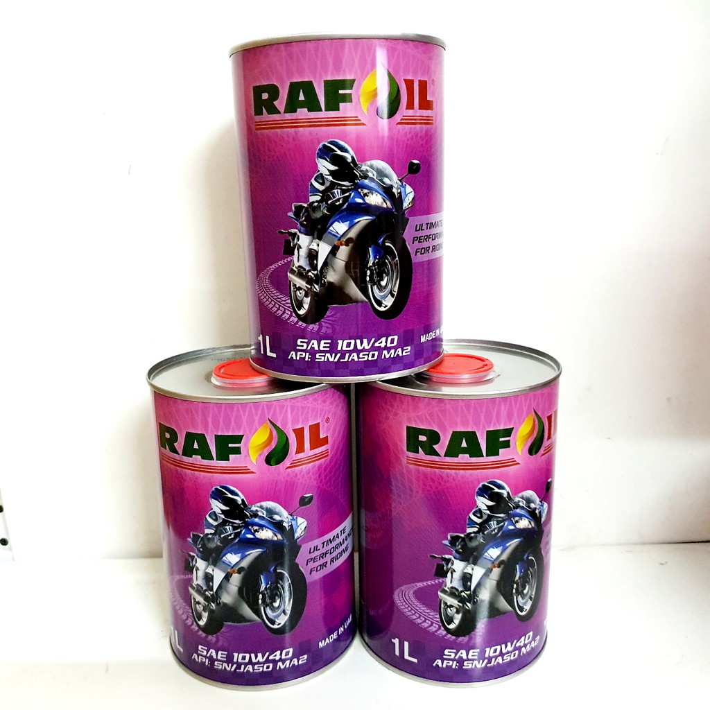 (SHOPEE TRỢ GIÁ)COMBO 6 LON 1L DẦU NHỚT RAFOIL 10W40 100% TỔNG HỢP