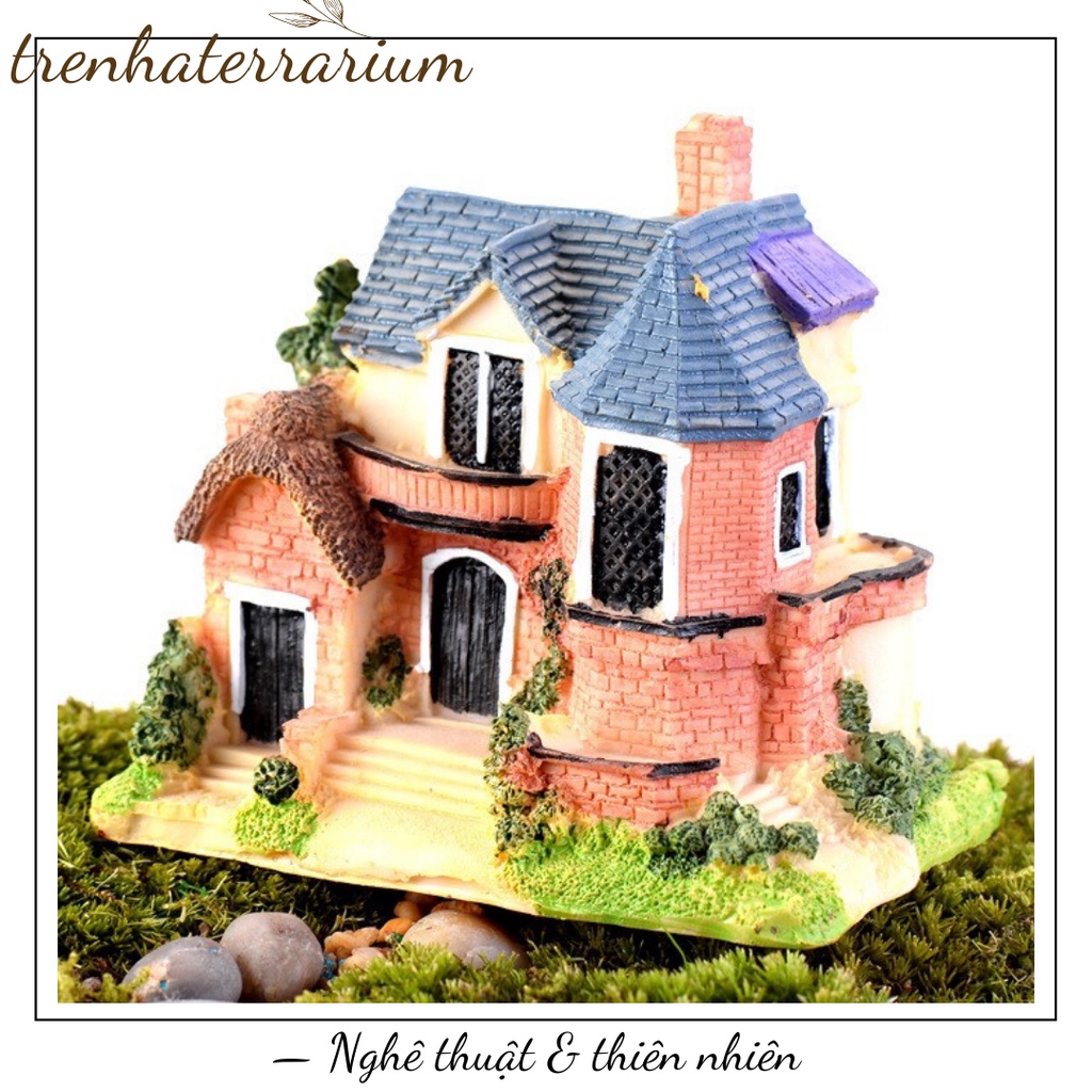 Tiểu cảnh biệt thự sang trọng trang trí vi cảnh, mô hình, terrarium