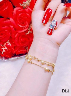 Lắc bạc đan xi vàng