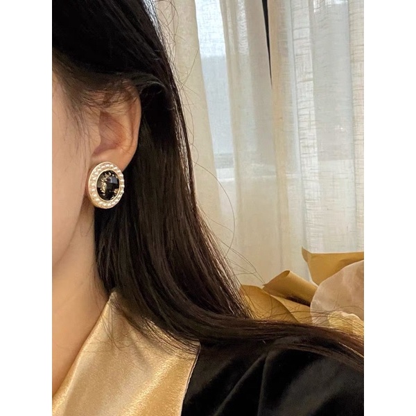 Hoa tai đính hạt phong cách cổ điển thập niên 90 - Maben