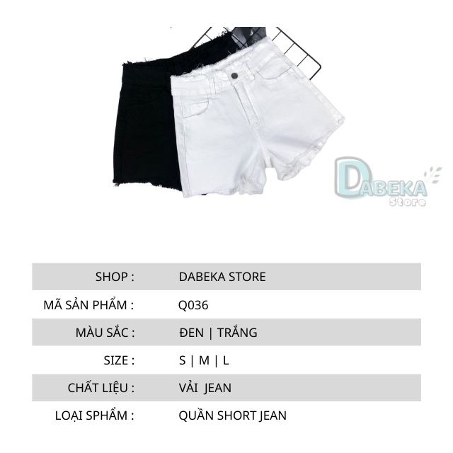 QUẦN SHORT DENIM NỮ CẠP CAO ULZZANG - QUẦN SOOC ĐÙI KAKI JEAN NGẮN LƯNG CAO THỜI TRANG HOTTREND 2022 - DABEKA - Q036 | BigBuy360 - bigbuy360.vn