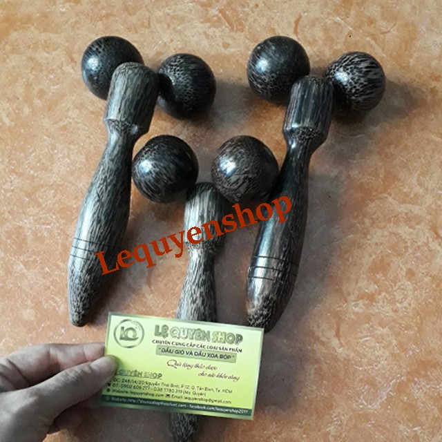 [hàng chính hãng] Cây lăn gỗ Massage Thái Lan