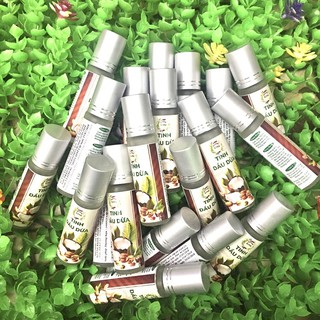  Lăn dưỡng môi tinh dầu dừa nguyên chất thơm xịn  lọ 10ml  