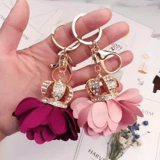 Móc Khóa Điện Thoại Hình Vương Miện Đính Đá Dễ Thương