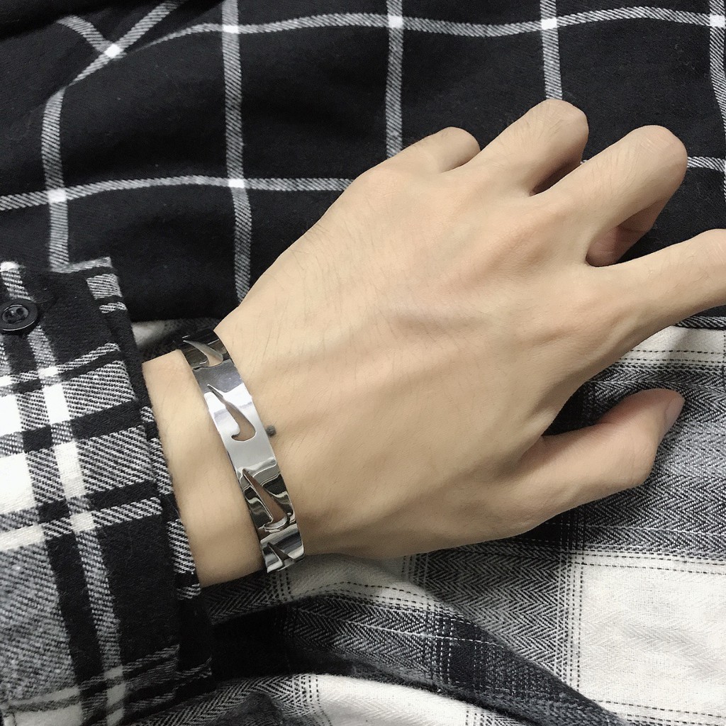 Nhẫn/Vòng Tay Bằng Thép Titan Không Gỉ Thời Trang Cá Tính Cho Nam Và Nữ