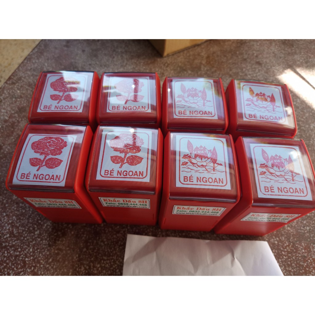 HOT- DẤU BÉ NGOAN - HOA HỒNG HOA SEN