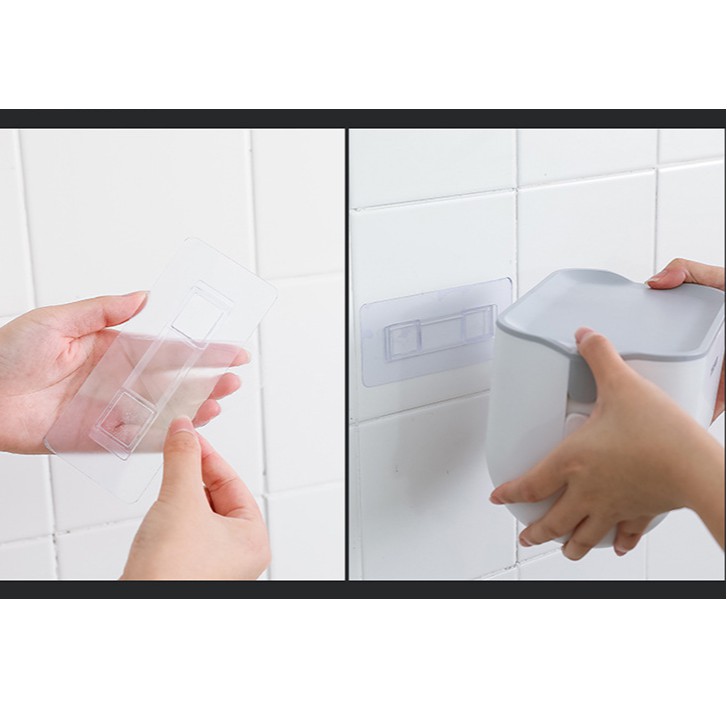 Hộp Kệ Đựng Giấy Vệ Sinh, Khăn Giấy Đa Năng TISSUE BOX Có Móc Treo 2 Bên Tiện Dụng