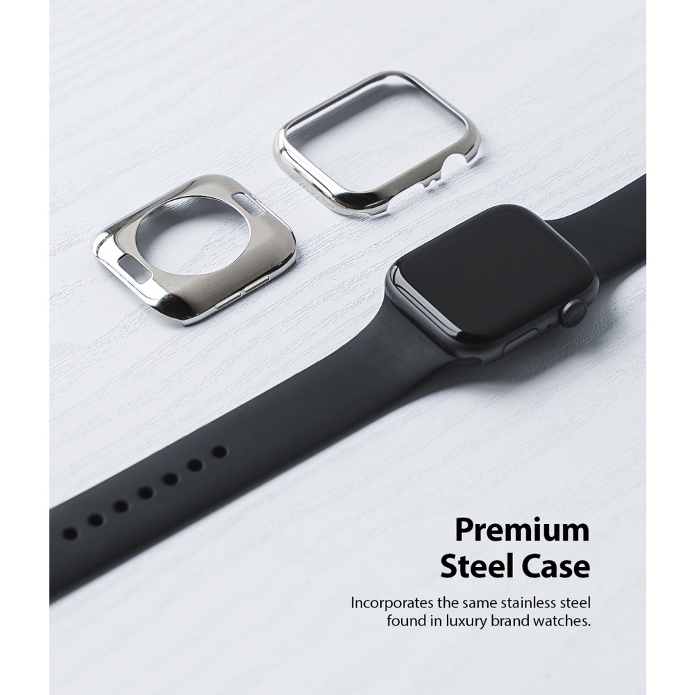 Ốp Apple Watch 6/SE/5/4 44mm RINGKE Full Frame Stylings Stainless