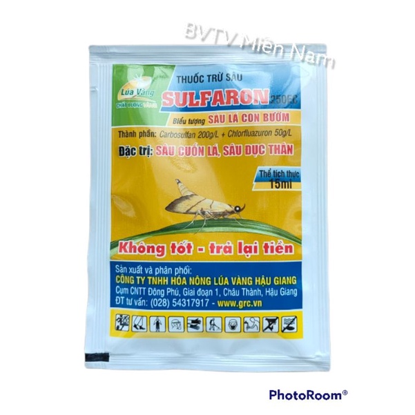 . Trừ Sâu cuốn lá, sâu đục thân