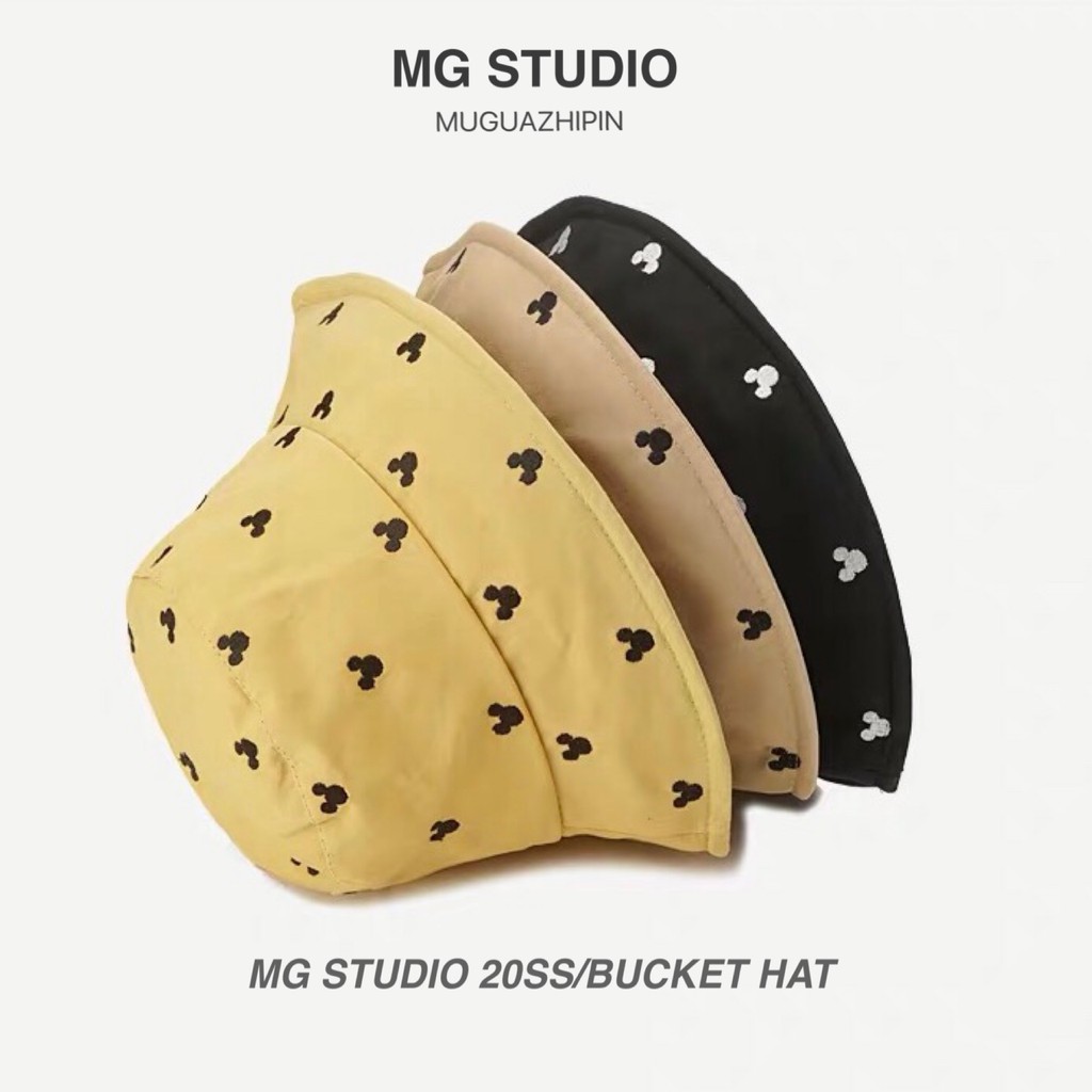 Nón Bucket MG STUDIO Hoạ Tiết Hoạt Hình Đáng Yêu Cho Nữ