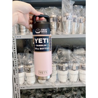 Sale sập sàn cuối năm (Có sẵn) Bình giữ nhiệt Yeti 18oz màu hồng, màu đen chính hãng Mỹ