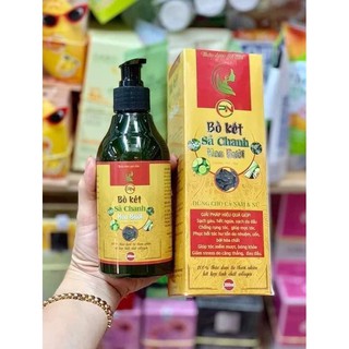 Dầu Gội Bồ Kết Sả Chanh Hoa Bưởi màu vàng trị gàu, chống rụng tóc. kích thích tóc mọc 300ml