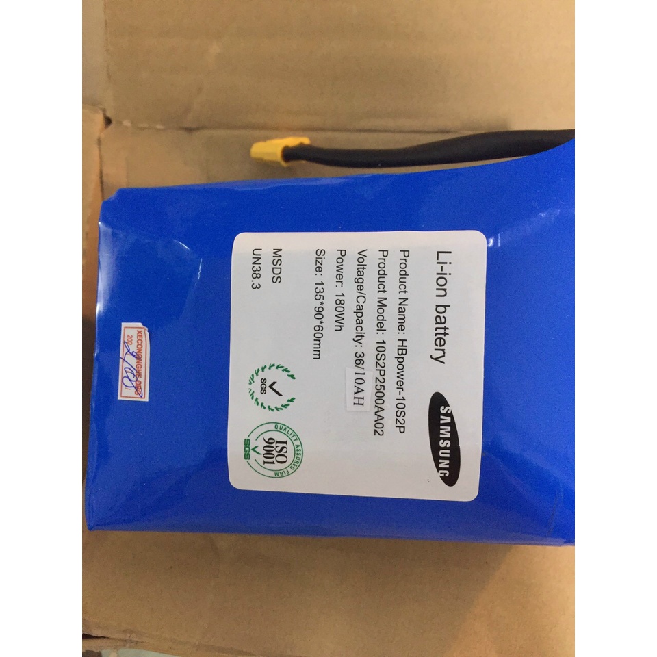 Pin xe điện 3 bánh Drift 6AH 10AH Dung Lượng Cao 30 Cell.40 CELL 1.5 kg 2kg