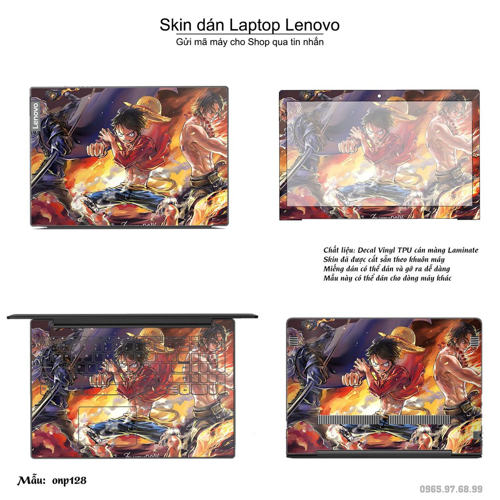 Skin dán Laptop Lenovo in hình One Piece _nhiều mẫu 14 (inbox mã máy cho Shop)