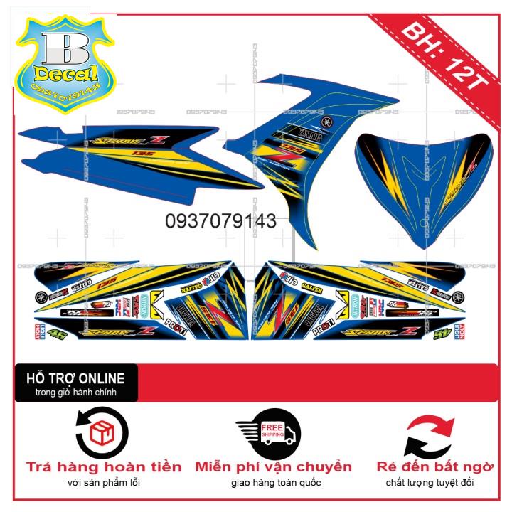 ( Quí khách vui lòng mang ra tiệm cho thợ dán ) Tem EX 2011 CHỮ Z [Bi Decal]