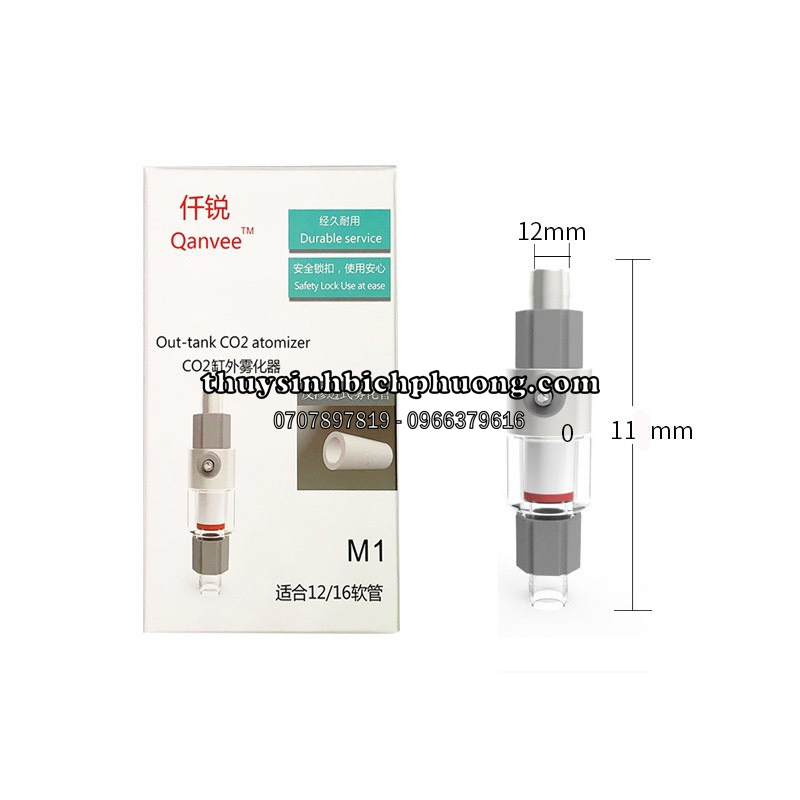 TRỘN CO2 CERAMIC QANVEE M1 M2 SIÊU MỊN KHÔNG LÀM GIẢM DÒNG DỄ SỬ DỤNG