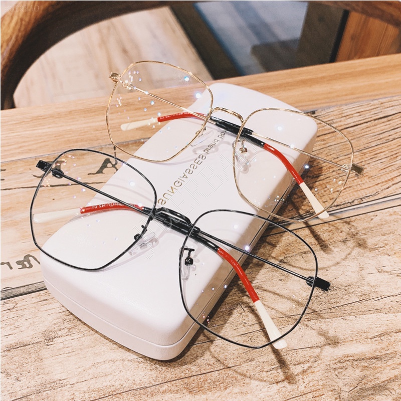 Mắt Kính Gọng Vuông Chống Ánh Sáng Xanh Và Chống Tia Bức Xạ Thời Trang Hàn Quốc Đơn Giản