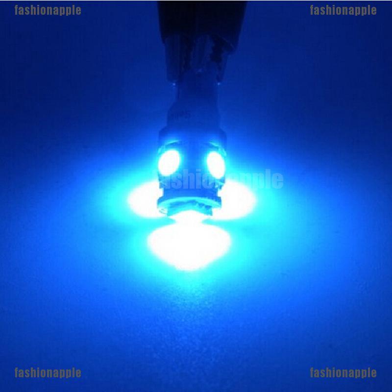 Bộ 10 Đèn LED T10 5050 5SMD 194 168 W5W 12V Cho Xe Hơi