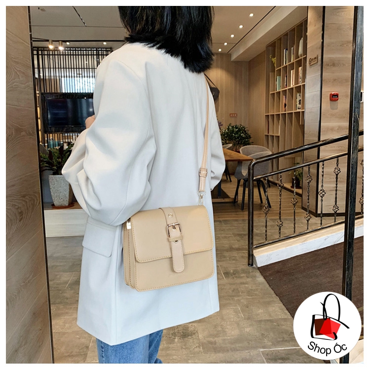 (HÀNG MỚI) Túi đeo chéo nữ 2 ngăn phong cách hàn quốc E334