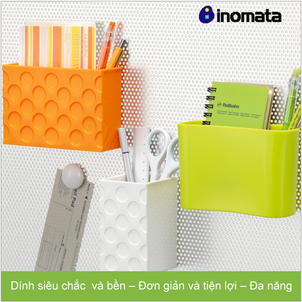 Kệ dán tường nam châm Nhật Bản -  Khay đựng tủ lạnh đa năng không keo dán