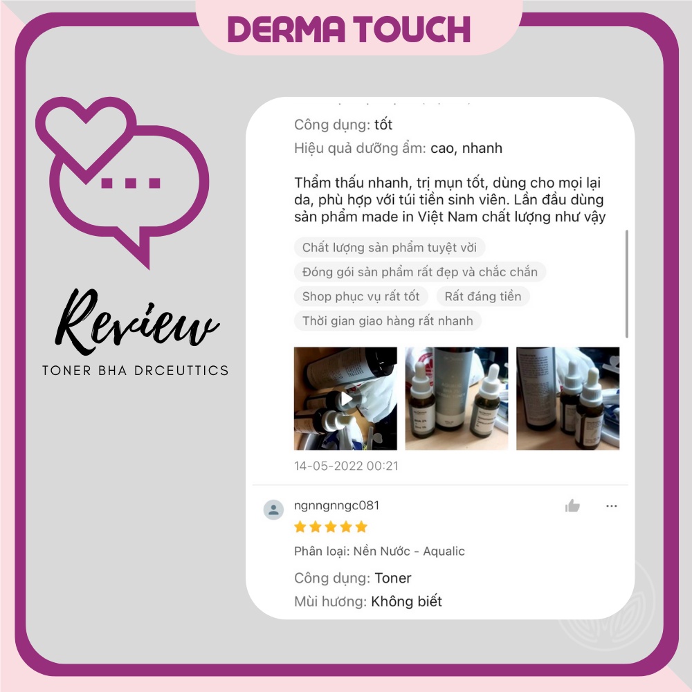 Toner 2% BHA DrCeutics-Tẩy Tế Bào Chết, Làm Sạch Sâu, Hỗ Trợ Giảm Mụn-𝐀𝐥𝐜𝐨𝐡𝐨𝐥𝐢𝐜 𝐁𝐡𝐚 𝟐% 𝐓𝐡𝐞𝐫𝐚𝐩𝐲-𝐀𝐪𝐮𝐚𝐥𝐢𝐜 HerbalToner 200mL