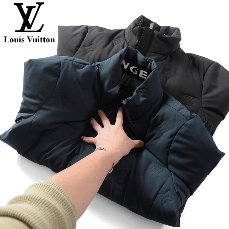 Áo khoác phao gió mùa đông siêu ấm cho nam thiết kế sang trọng lịch lãm thương hiệu Louis Vuitton LV cao cấp