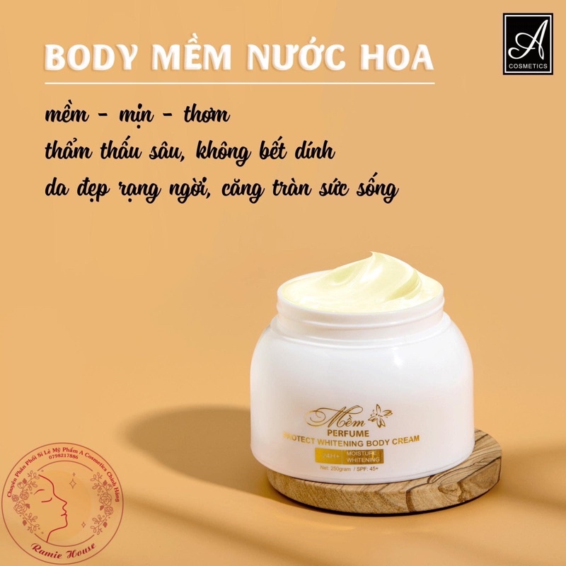 BODY MỀM NƯỚC HOA DƯỠNG TRẮNG DA