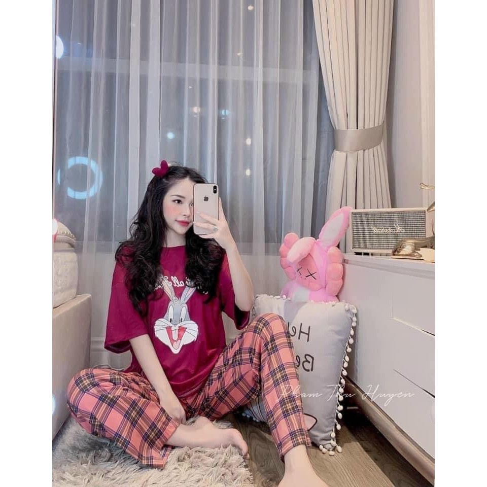 Bộ đồ ngủ CUTE, đồ ngủ thun cotton hot(kèm ảnh thật) | BigBuy360 - bigbuy360.vn