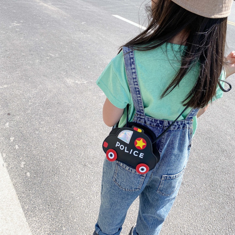 Túi Đeo Chéo Hình Xe Hơi Hoạt Hình 3D Cho Bé