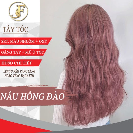 Thuốc nhuộm tóc Nâu hồng đào không tẩy