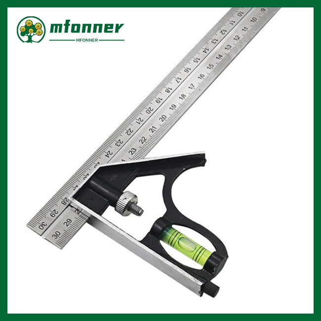 Thước Đo Góc 300mm 45 Độ Bằng Thép Không Gỉ Đa Năng