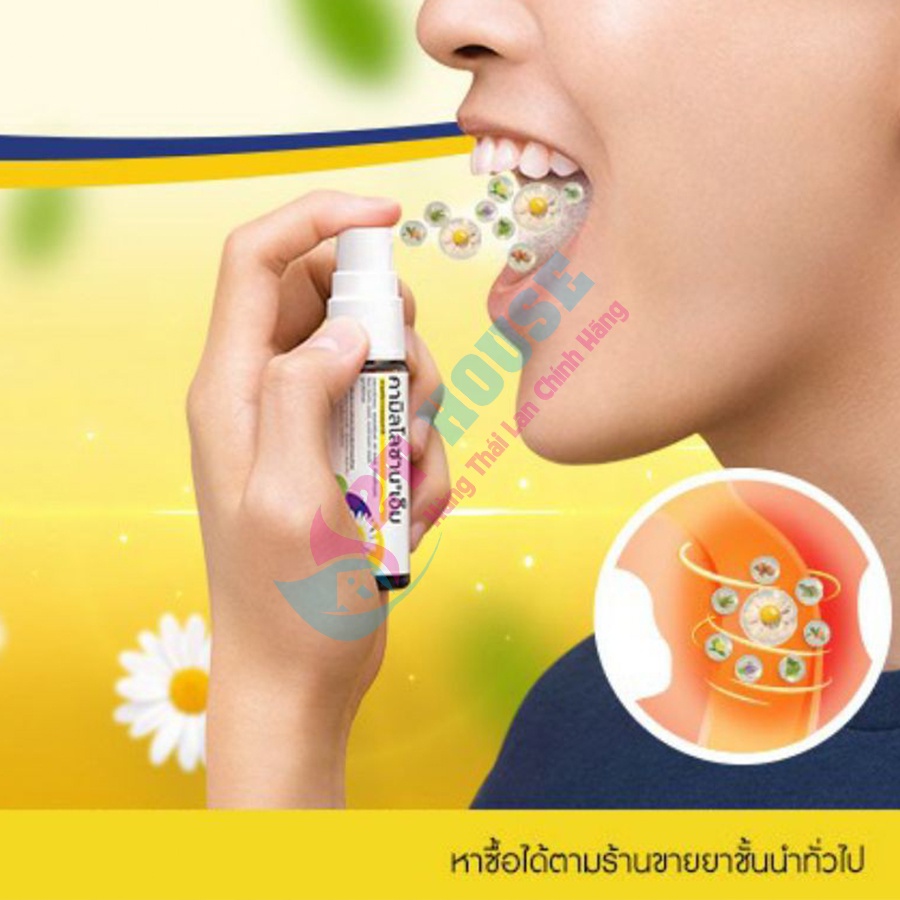 CHAI XỊT VIÊM ĐAU HỌNG KAMILLOSAN HOA CÚC THÁI LAN 35G