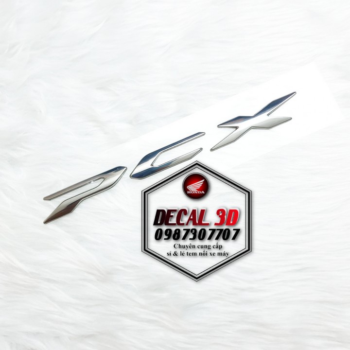 Tem chữ nổi PCX 125 150 2019 hàng ZIN CAO CẤP KHÔNG CHÓC