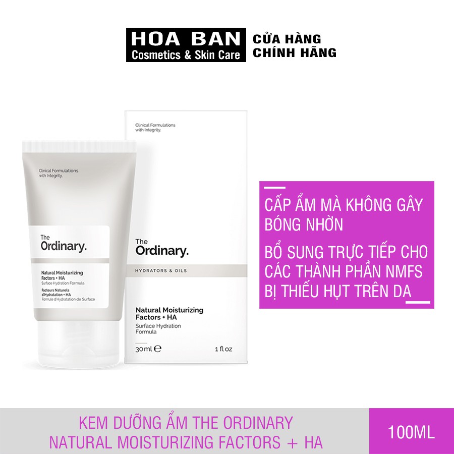 Kem dưỡng The Ordinary Natural Moisturising Factor + HA 30ml