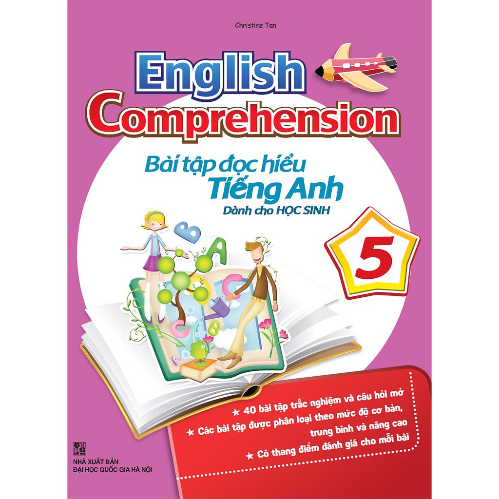 Sách: Combo English Comprehension - Bài Tập Đọc Hiểu Tiếng Anh Dành Cho Học Sinh (Trọn Bộ 6 Cuốn)