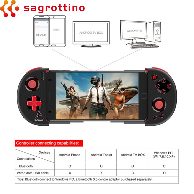 Tay Cầm Chơi Game Bluetooth Không Dây Cho Ipega Pg-9087