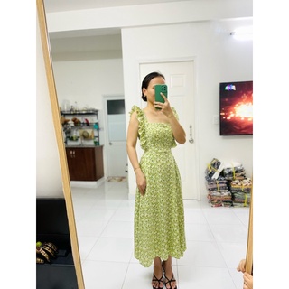 ĐẦM MAXI HOA TAY CÁNH TIÊN