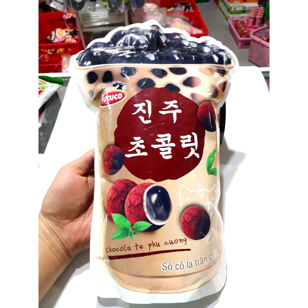 Kẹo Socola Trân Châu Phú Cường Túi 400g ( khoảng 65-70 chiếc)