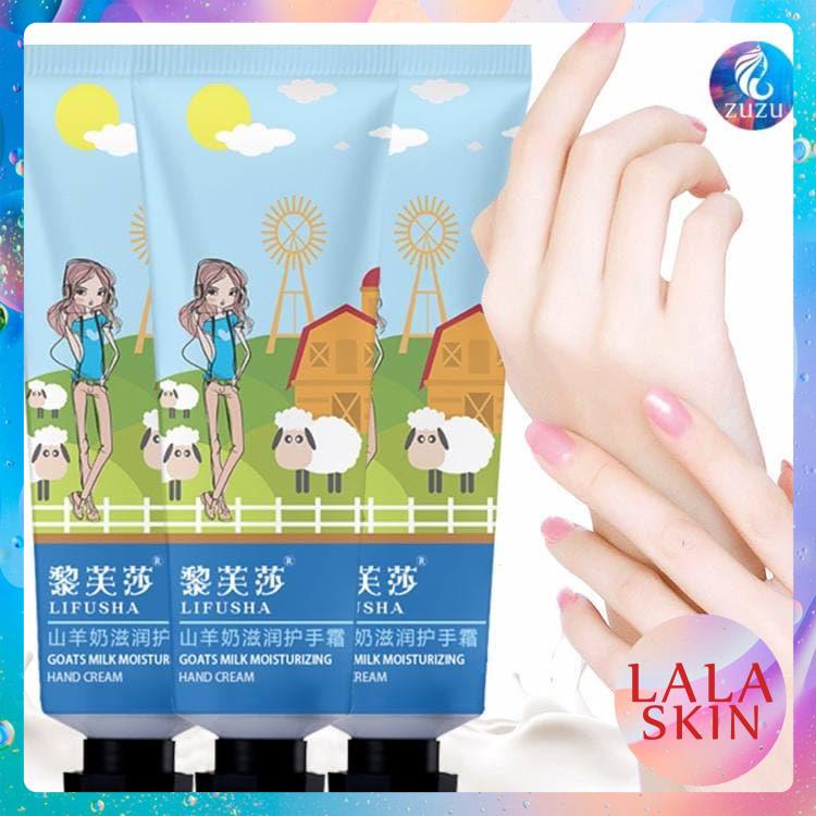 Kem dưỡng ẩm, kem dưỡng da tay chiết xuất từ sữa dê, nuôi dưỡng khắc phục làn da khô LALASKIN