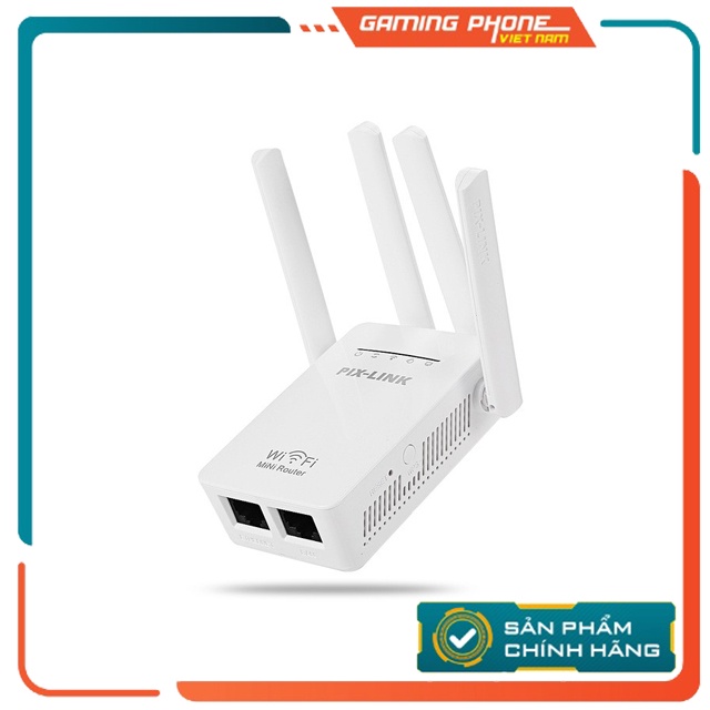 Kích sóng wifi tốc độ cao 4 râu 300M PIX-LINK LV-WR09 thiết bị mở rộng sóng bao phủ căn nhà, văn phòng, phát sóng rộng