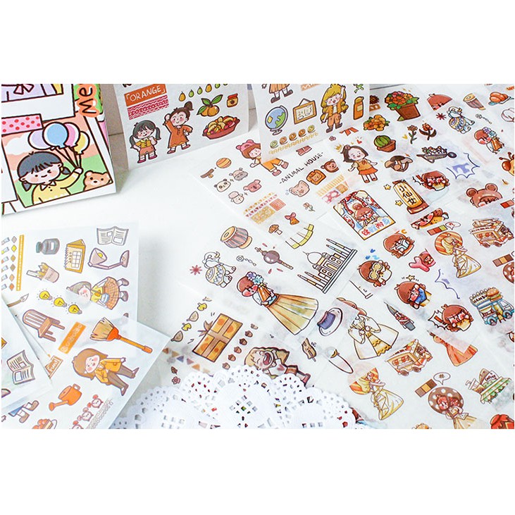 1k STICKER HOẠT HÌNH 8*8