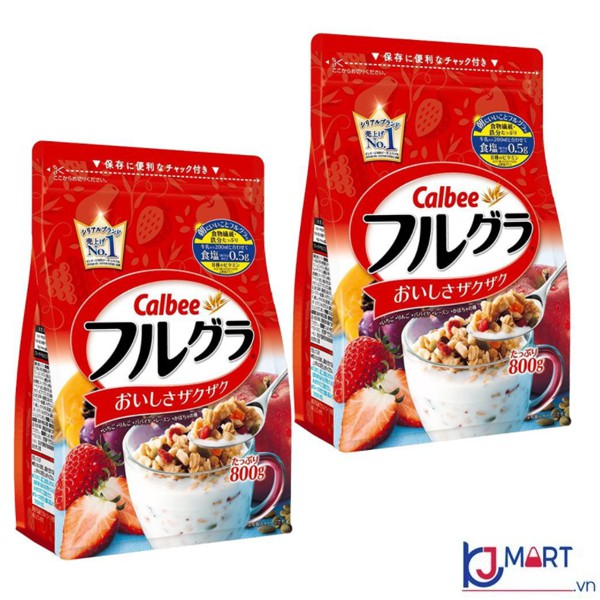 [Date T10/2022 ] Combo 2 gói Ngũ cốc Callbe 750g nội địa Nhật Bản