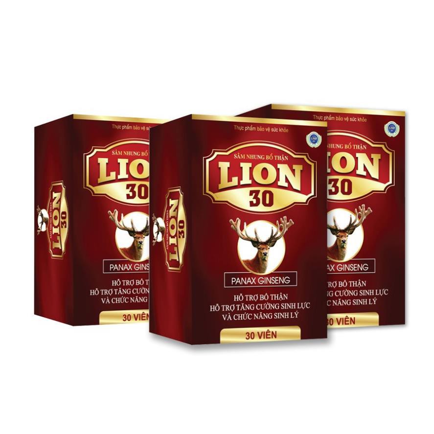Sâm Nhung Bổ Thận Lion 30 - Hỗ trợ Tăng Cường Chức Năng Sinh Lý - Giảm Triệu Chứng Tiểu Đêm, Tiểu Nhiều Lần