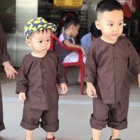 Combo bộ bà ba và khăn rằn cho bé