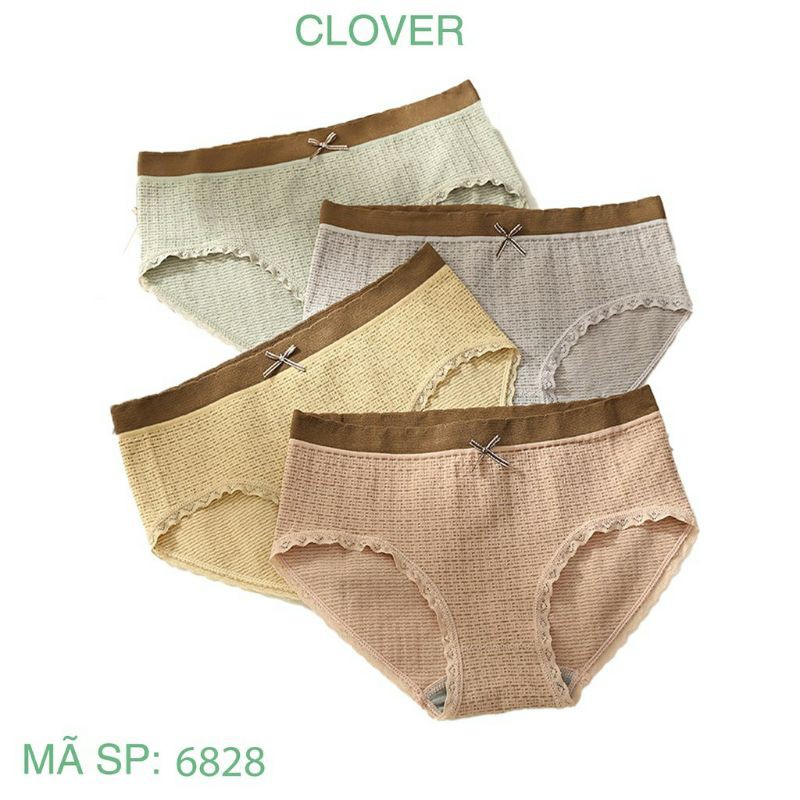 Quần Lót Nữ Cotton❤FREESHIP❤Quần Lót Cotton Đính Nơ Viền Ren Siêu Co Giãn_Mã 6828 | BigBuy360 - bigbuy360.vn