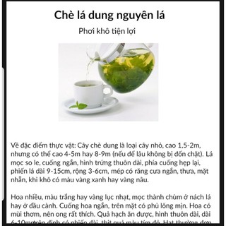 Trà lá Dung Vân Canh – Bình Định