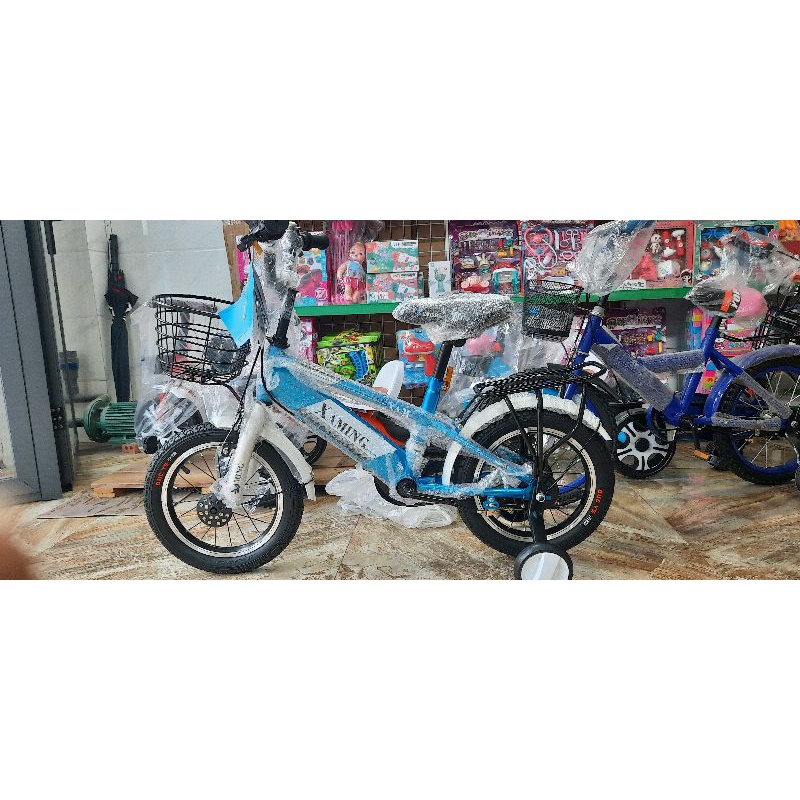 Xe đạp Xaming Aming 01 màu Xanh và màu hồng  cho bé lựa chọn, xe đạp trẻ em giá rẻ ưu đãi