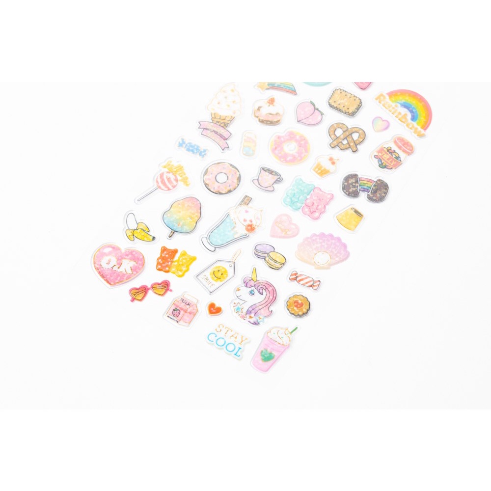 Miếng Dán Sticker ARTBOX Hàn Quốc Bằng PVC Hình Kem Bánh Ngọt Lấp Lánh