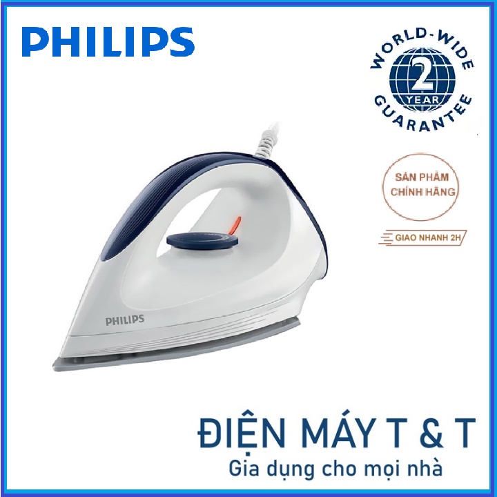 Bàn ủi khô Philips GC160 - HÀNG CHÍNH HÃNG - BH 2 NĂM